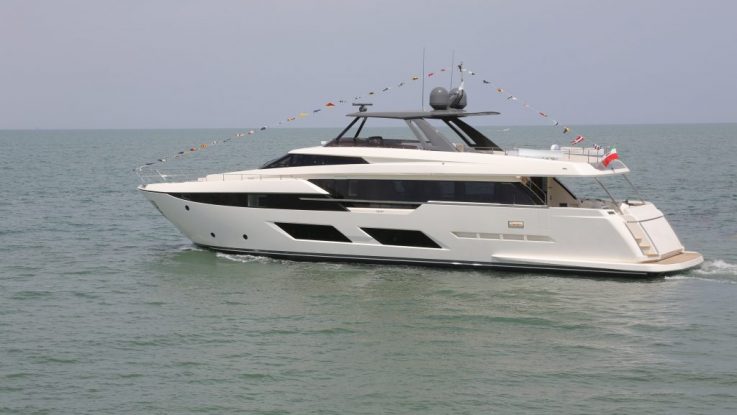 THE FIRST FERRETTI YACHTS 920 IS LAUNCHED