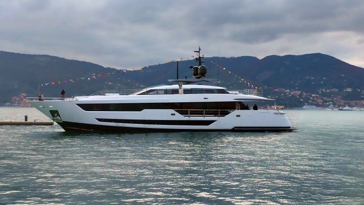 THE FIRST CUSTOM LINE 120’ TAKES TO THE SEA